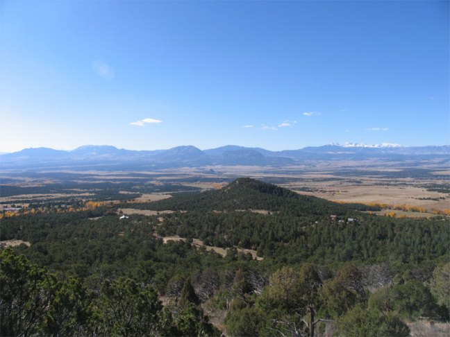 looking west over the Huerfano Valley 