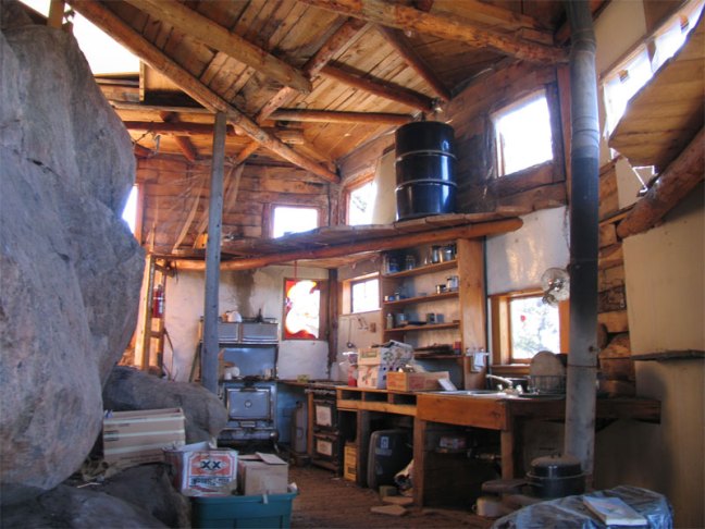 inside the rock house (currentky unoccupied)