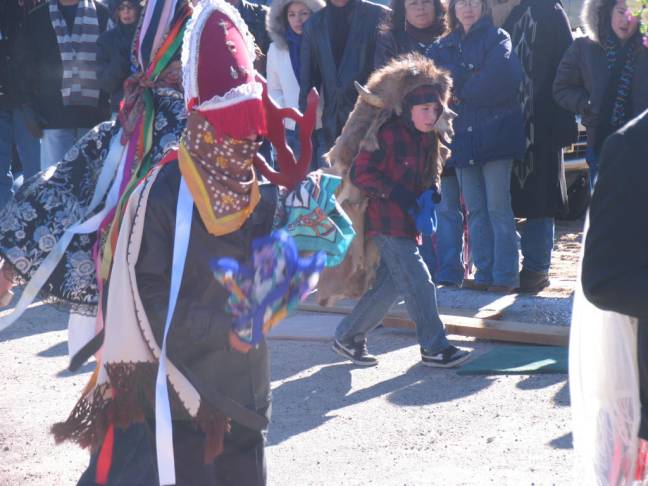 Matachines with buffalo Matachines with buffalo